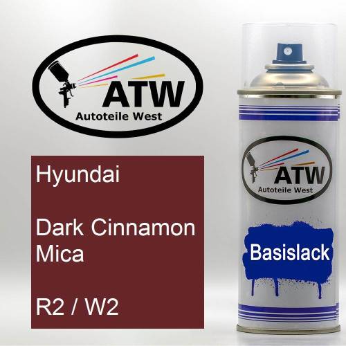 Hyundai, Dark Cinnamon Mica, R2 / W2: 400ml Sprühdose, von ATW Autoteile West.